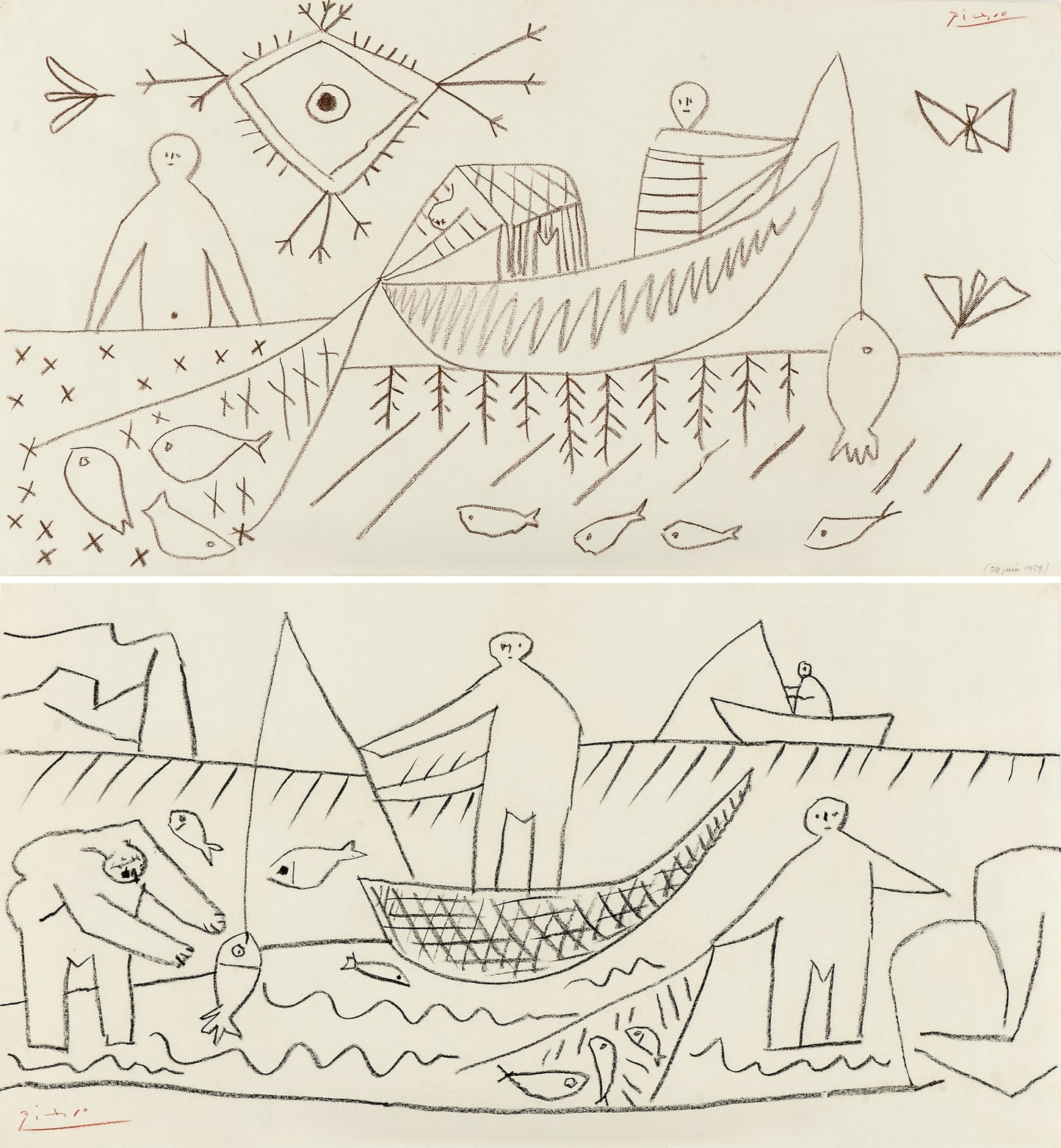 Fishermen (recto/verso)