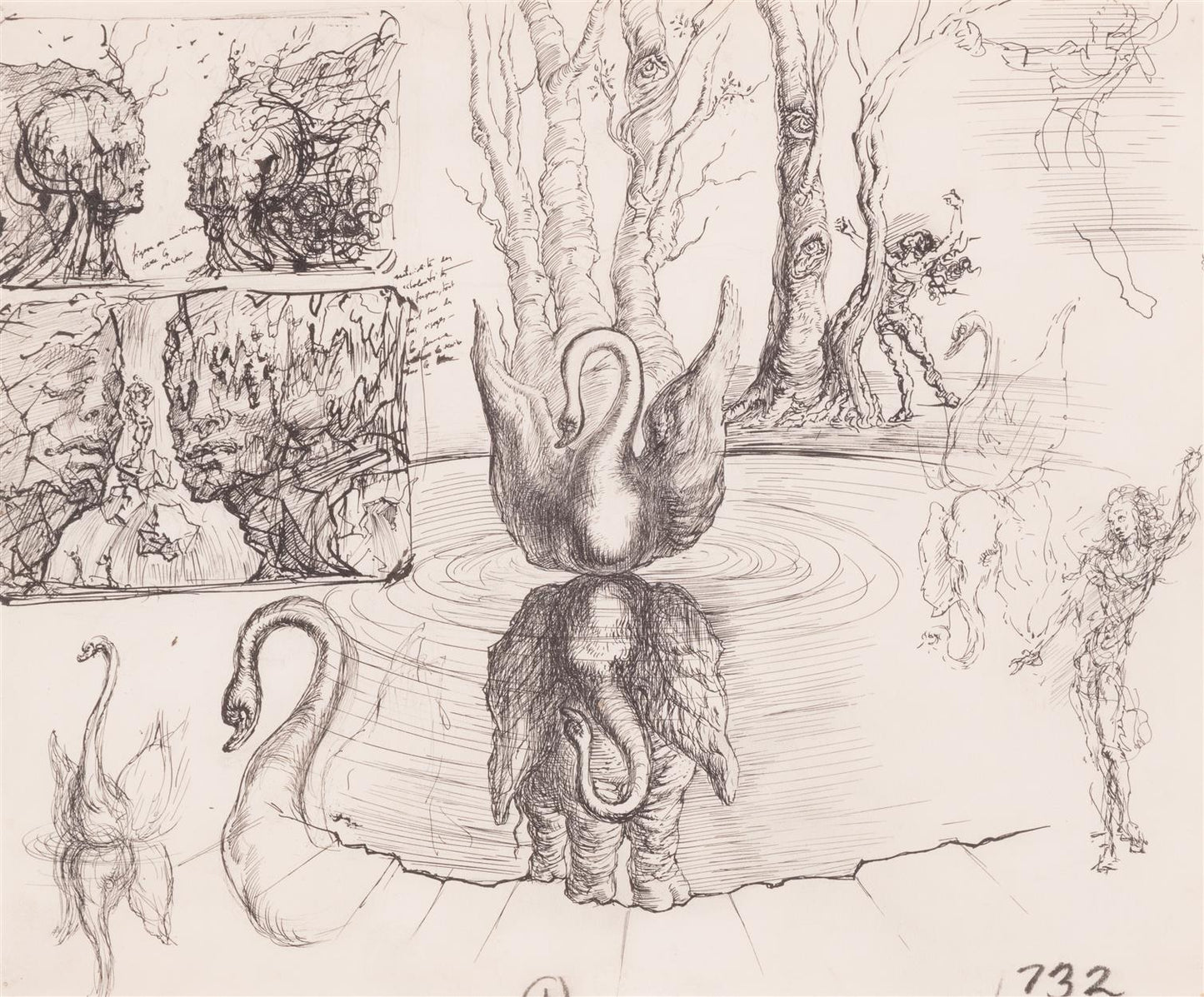 Composition Au Cygne et a l'Elephant