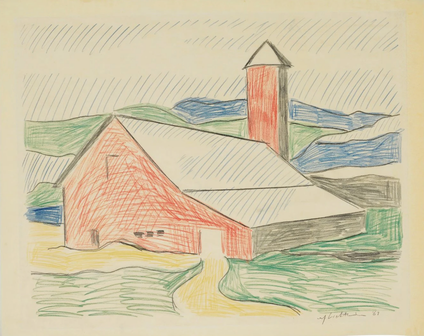 Study for Red Barn II
